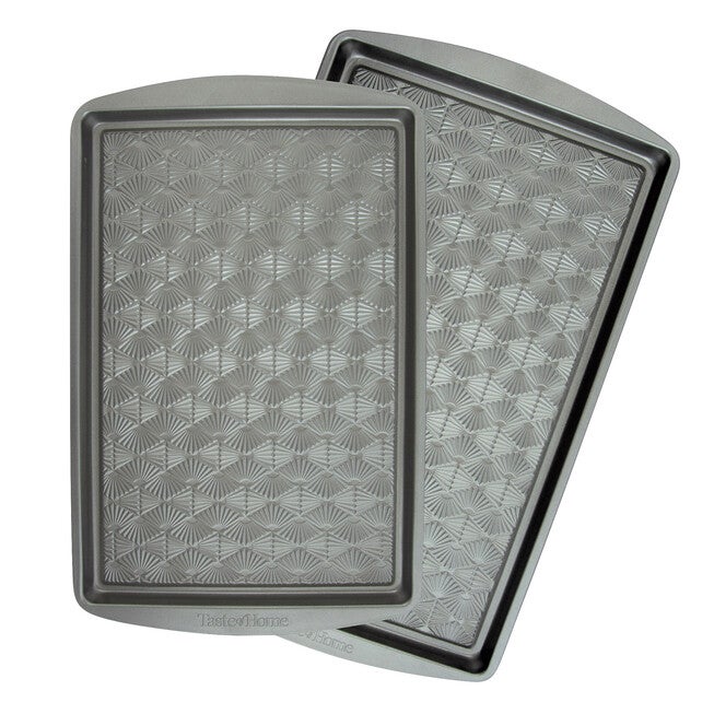 2 Piece Non Stick Metal Baking Sheet Set, ASH GREY, hi-res image number 0