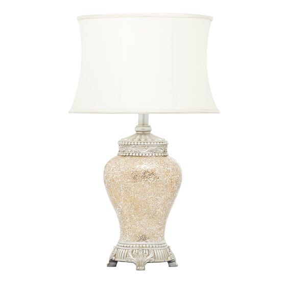 Bronze Glass Tuscan Table Lamp, BEIGE, hi-res image number null