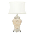 Bronze Glass Tuscan Table Lamp, BEIGE, hi-res image number null