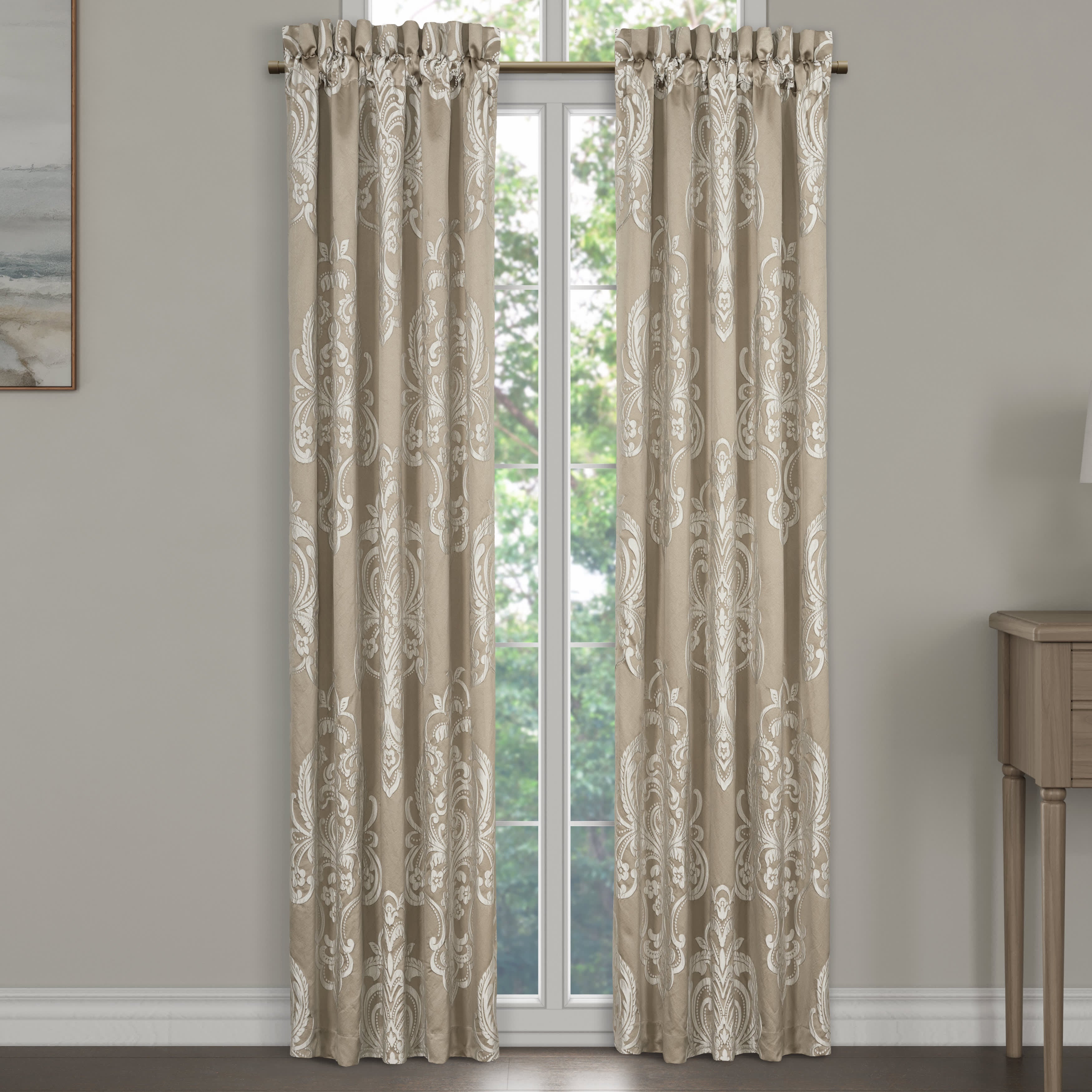 Potenza Sand 84 Inch Window Panel Pair, SAND, alternate image number 1