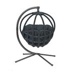 Hanging Ball Chair with Stand in Overland Black, , alternate image number 6
