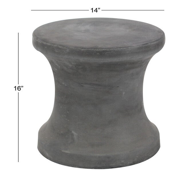 Black Fiber Clay Industrial Stool, , alternate image number 4