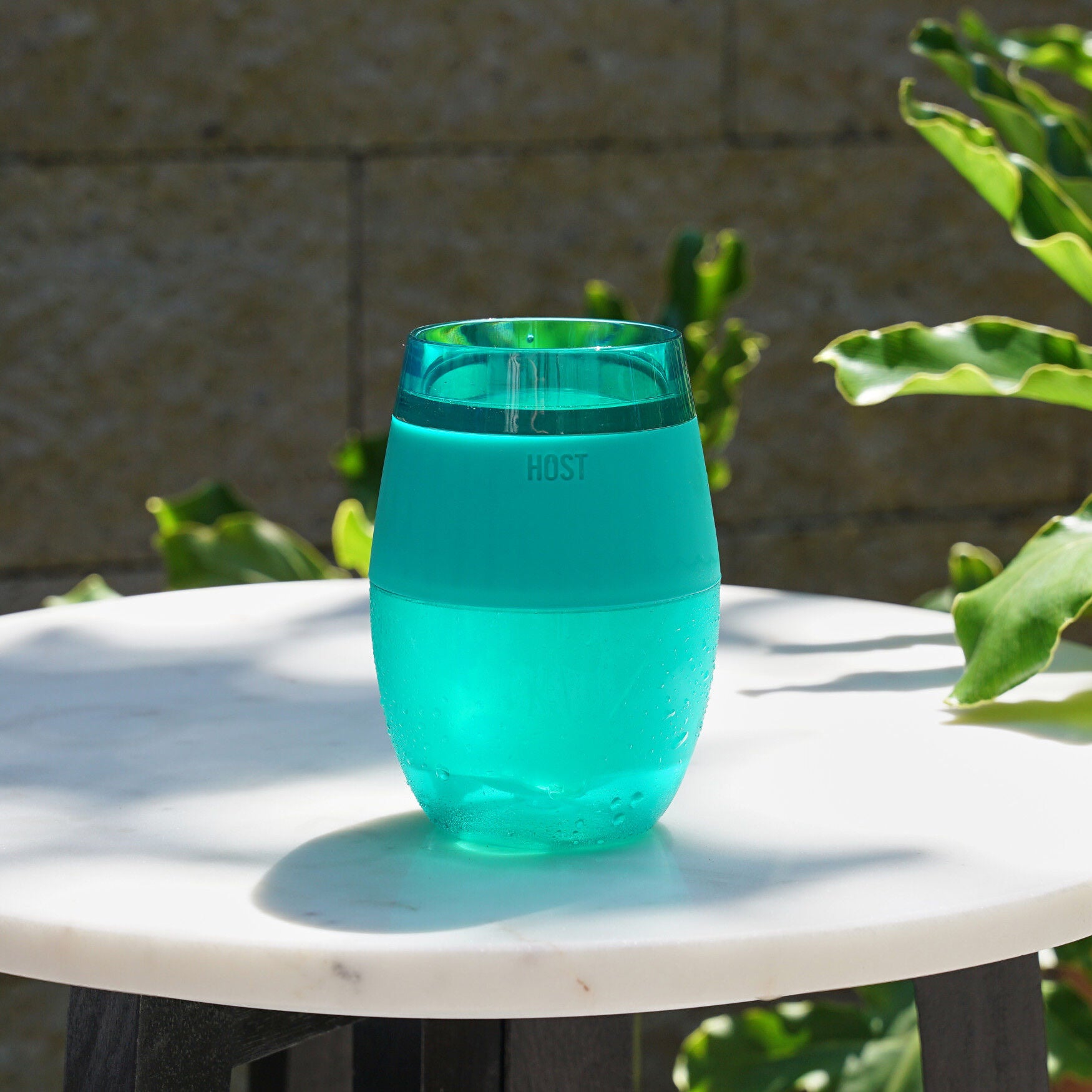 Wine Freeze Cooling Cup In Translucent Green, , alternate image number 2