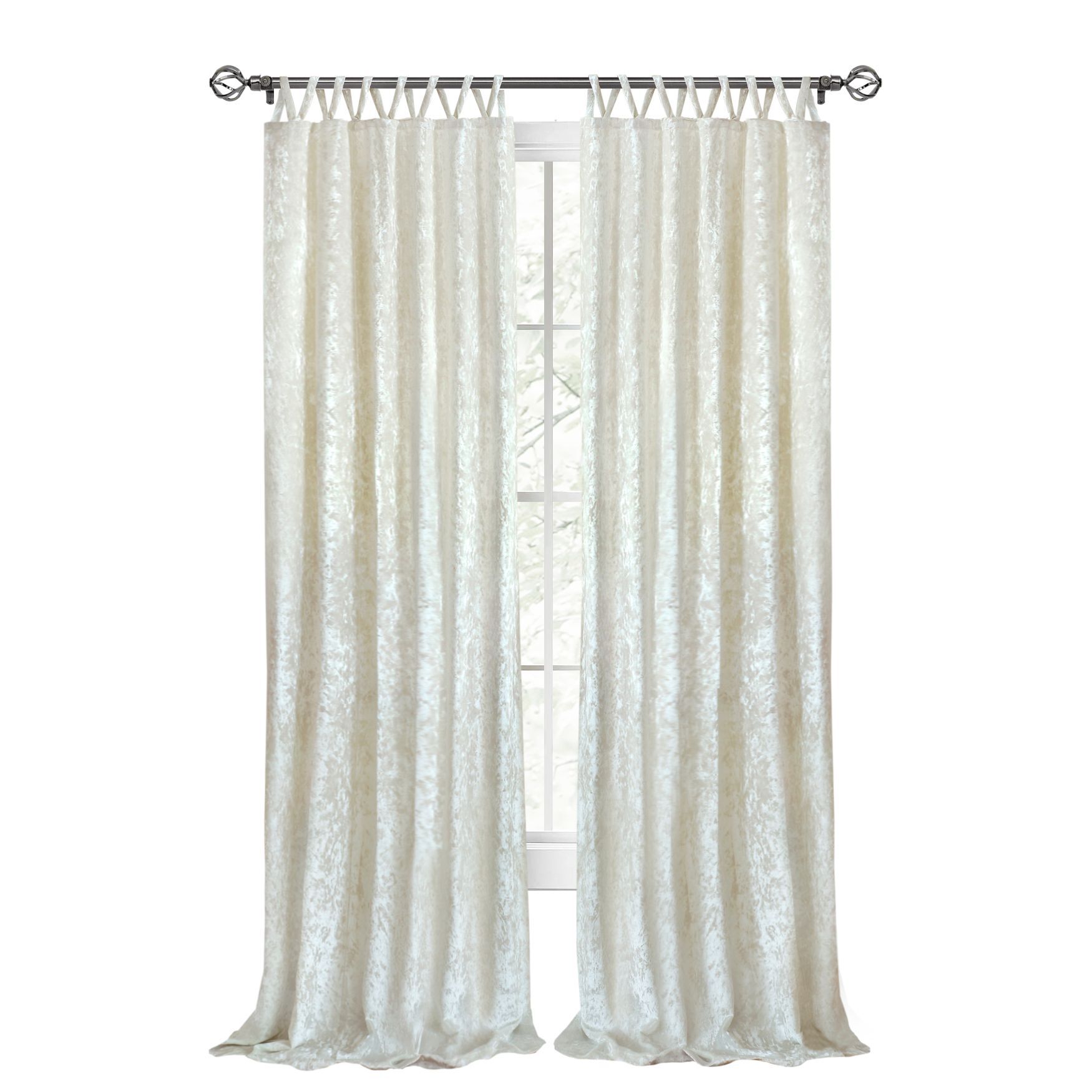 Harper Criss-Cross Window Curtain Panel - 50x63