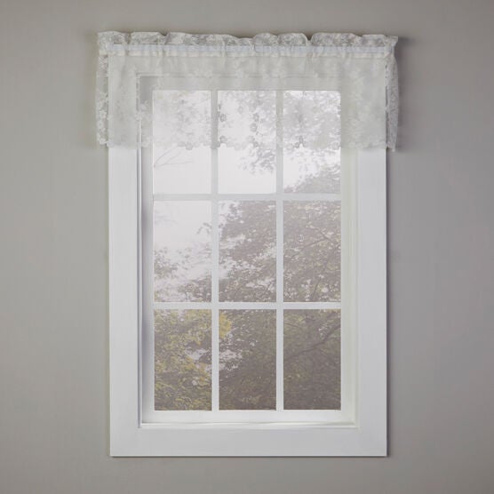 Petite Fleur Lace Valance, IVORY