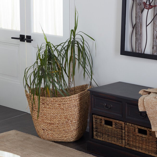 Brown Sea Grass Contemporary Storage Basket Storage Basket, , alternate image number null