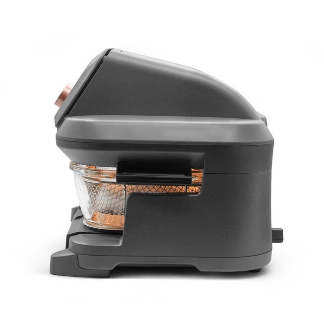 Livwell 6 Quart Glass Container Air Fryer, MATTE GREY, on-hover image number null