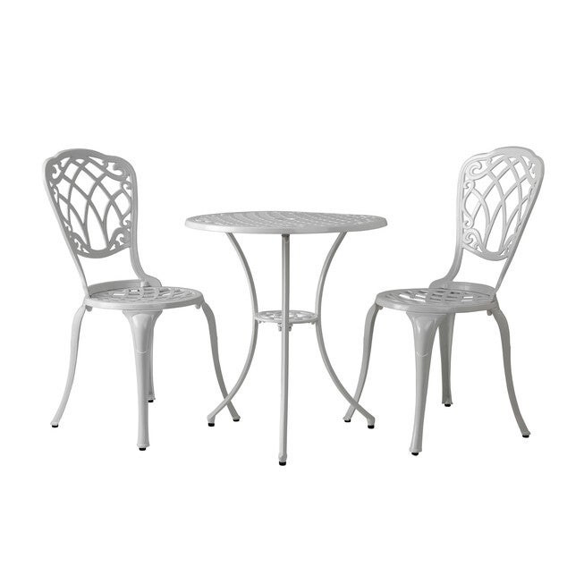 Palisade Aluminum 3-piece Bistro Set in White, WHITE, hi-res image number 0
