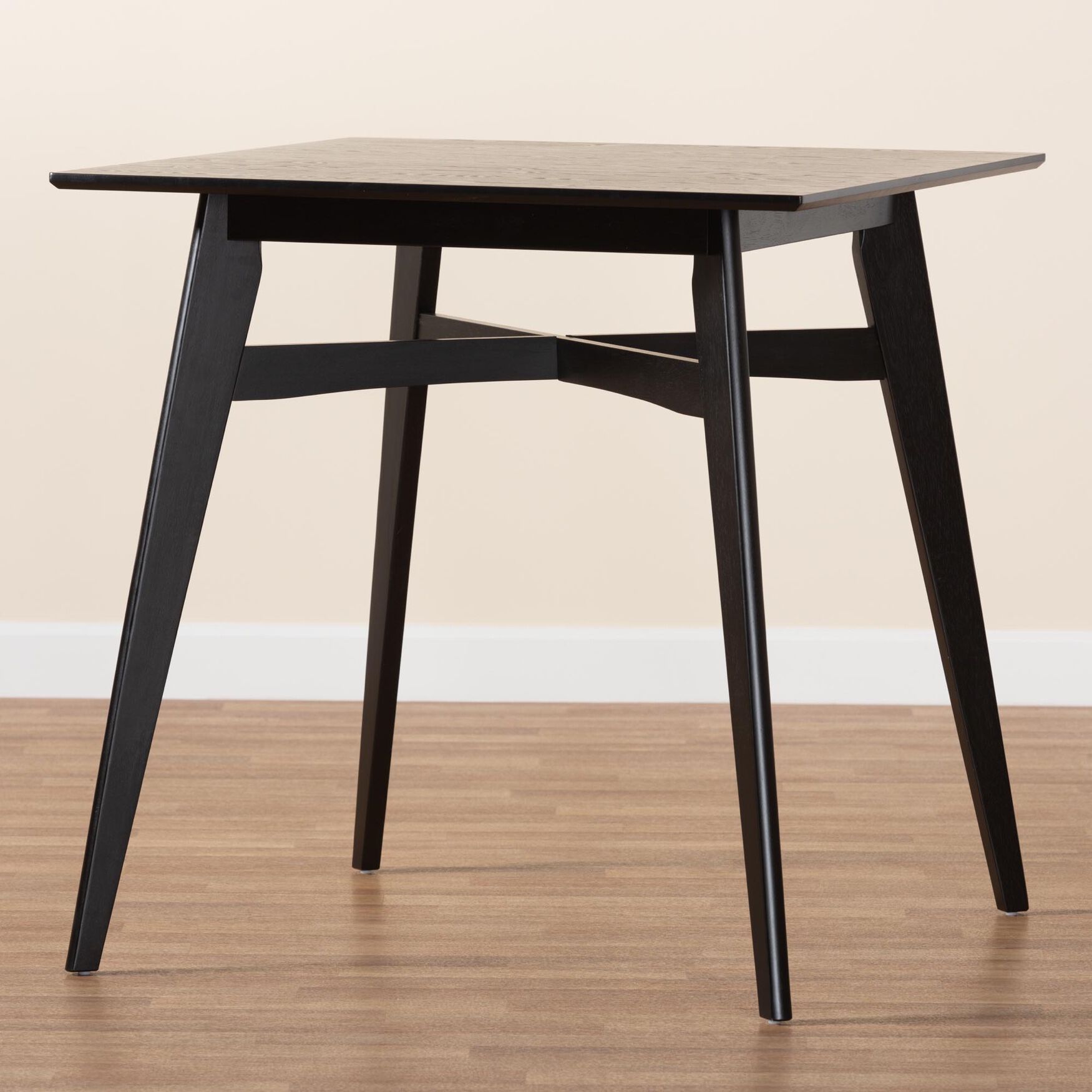 Leena Mid-Century Modern Black Finished Wood Counter Height Pub Table, , alternate image number 20