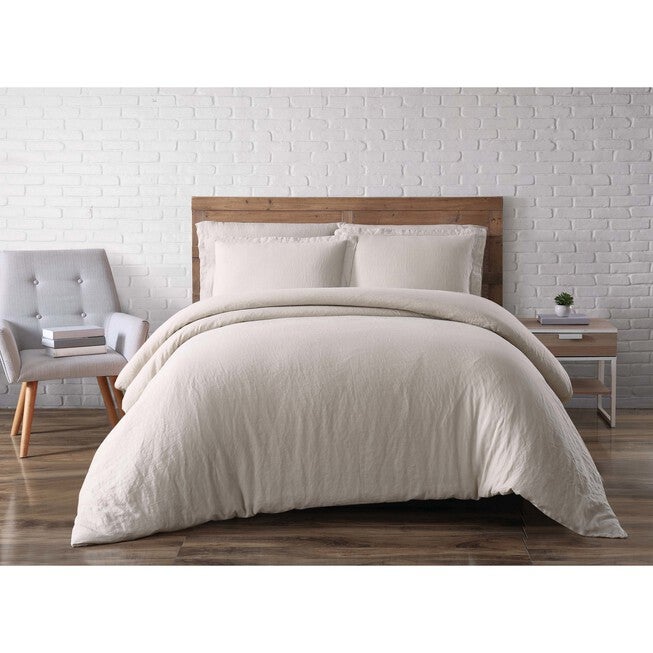 Linen Duvet Set, NATURAL, hi-res image number null