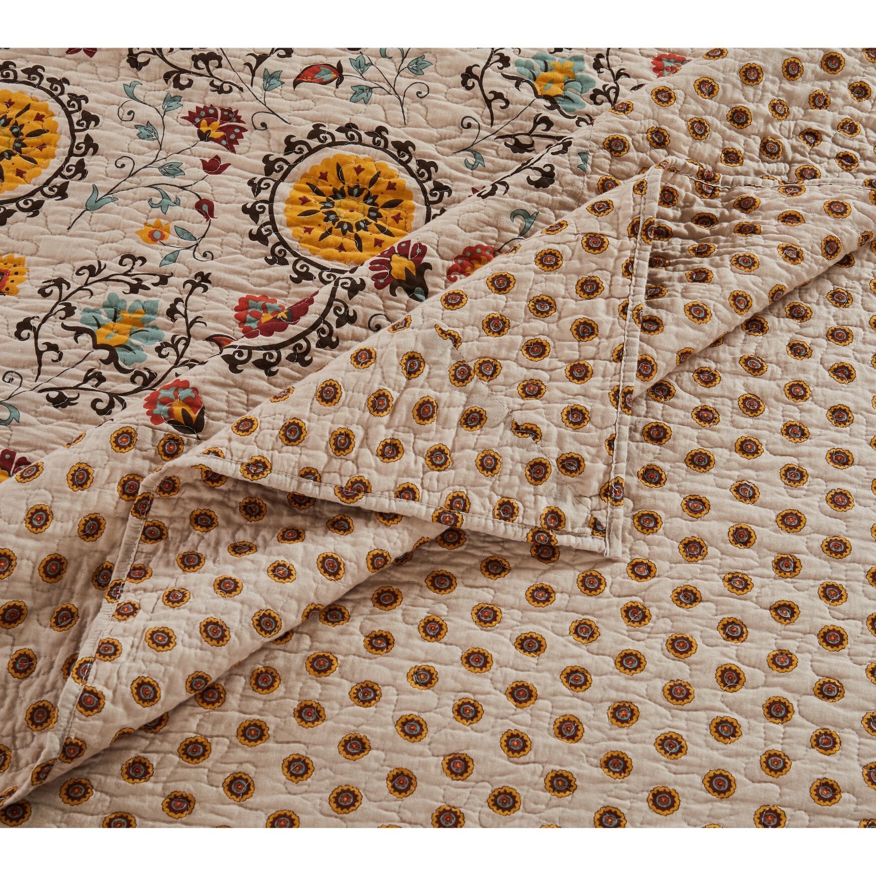 Andorra 100% Cotton Bedspread Set, , alternate image number 3