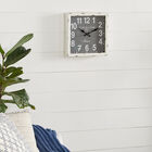 White Vintage Metal Wall Clock, , alternate image number null