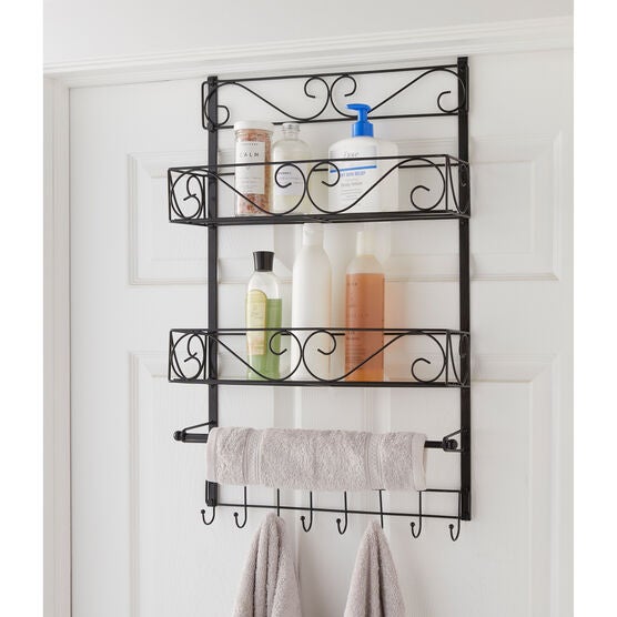 Over-the-Door Rack, BLACK