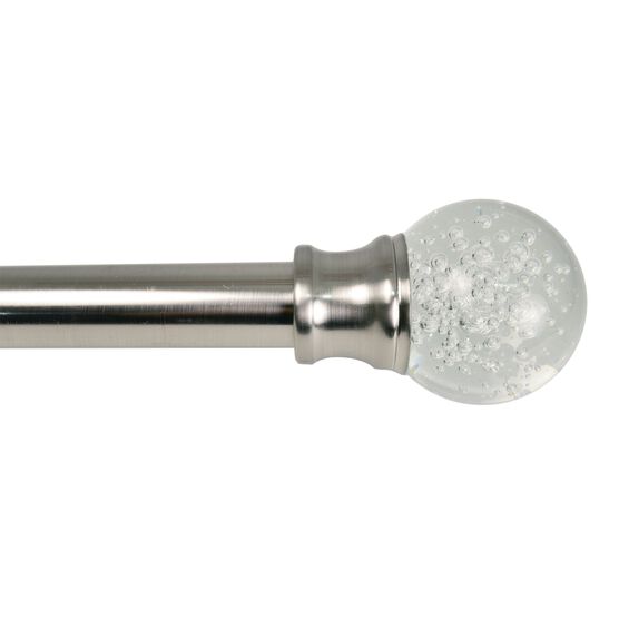 Lexington Bubble Window Curtain Rod Set Window, PEWTER, hi-res image number null