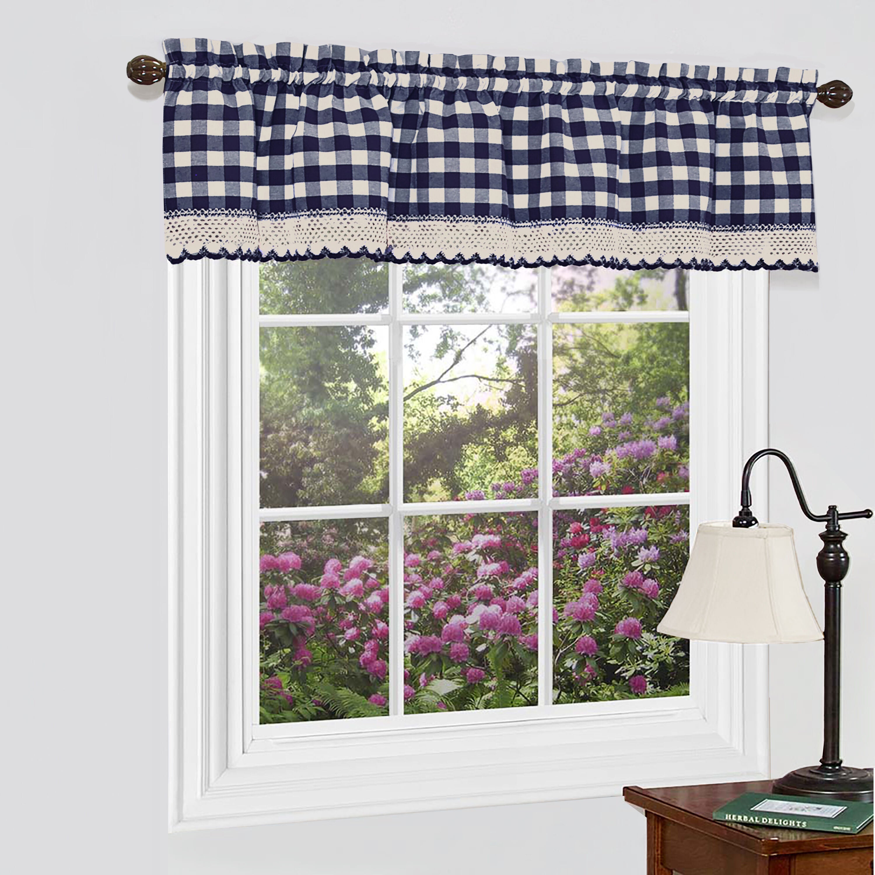 Buffalo Check Window Curtain Valance