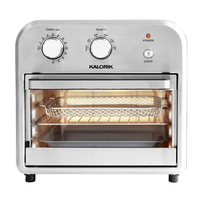 Kalorik 12 Quart Air Fryer Oven, Black/Stainless Steel, , alternate image number 2