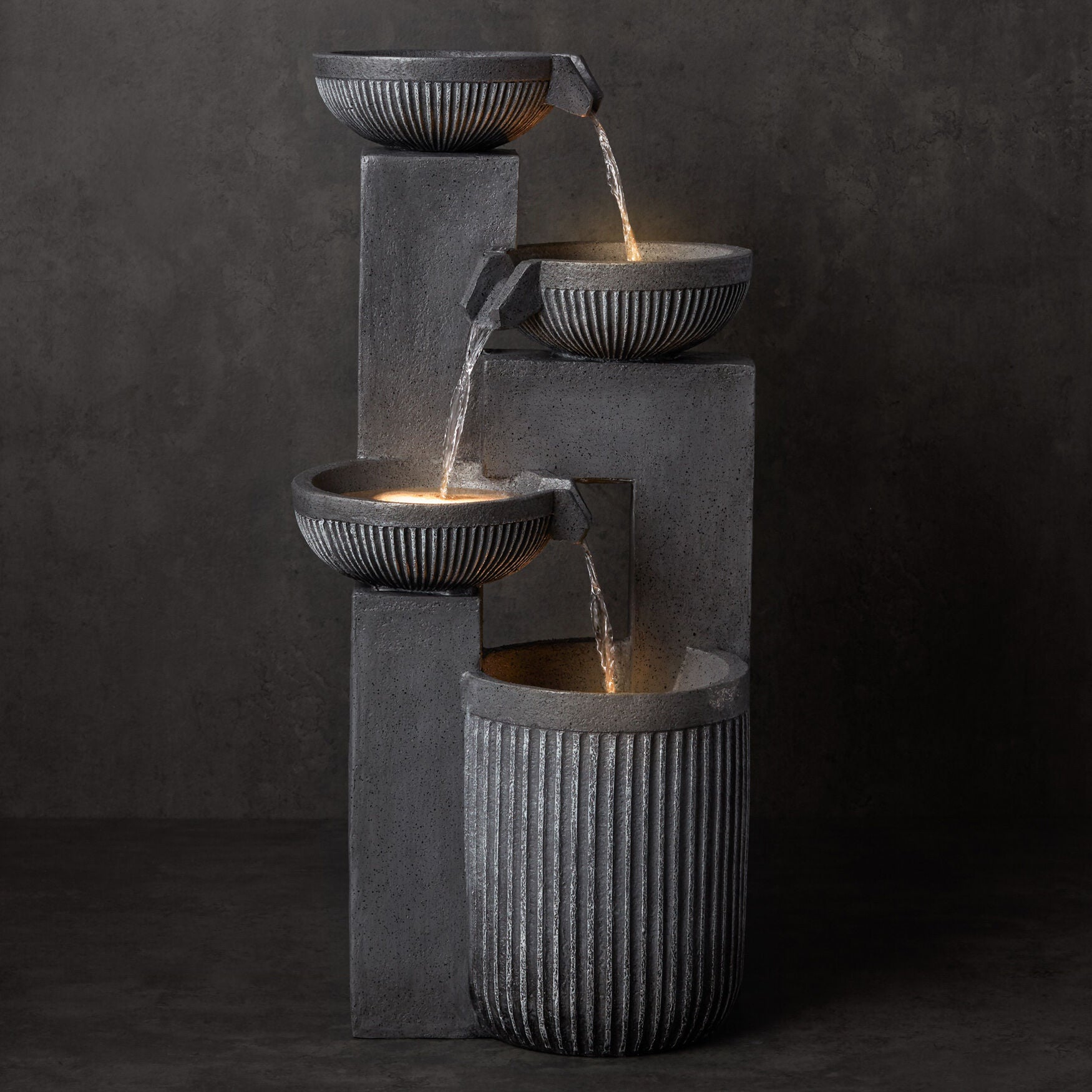 Fountain 17 inchesL X 33 inchesH Resin, , on-hover image number 1