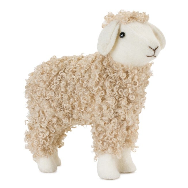 Sheep (Set of 2) 9.5 inchesL x 10.5 inchesH, 9 inchesL x 10.75 inchesH Foam/Fabric, BEIGE, alternate image number null