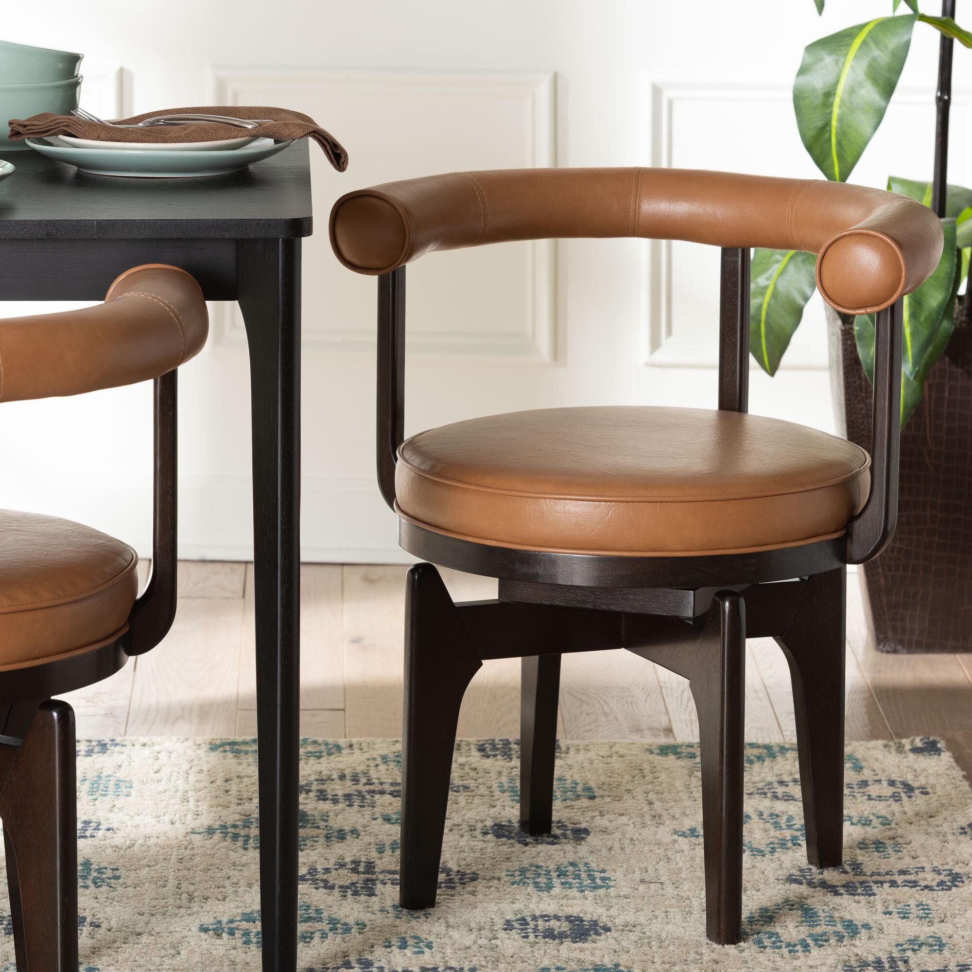 Delacruz Swivel Dining Chair, TAN, hi-res image number 0