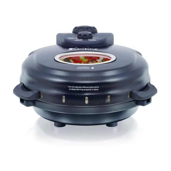 Euro Cuisine 12 Rotating Pizza Maker With Stone Baking Pan