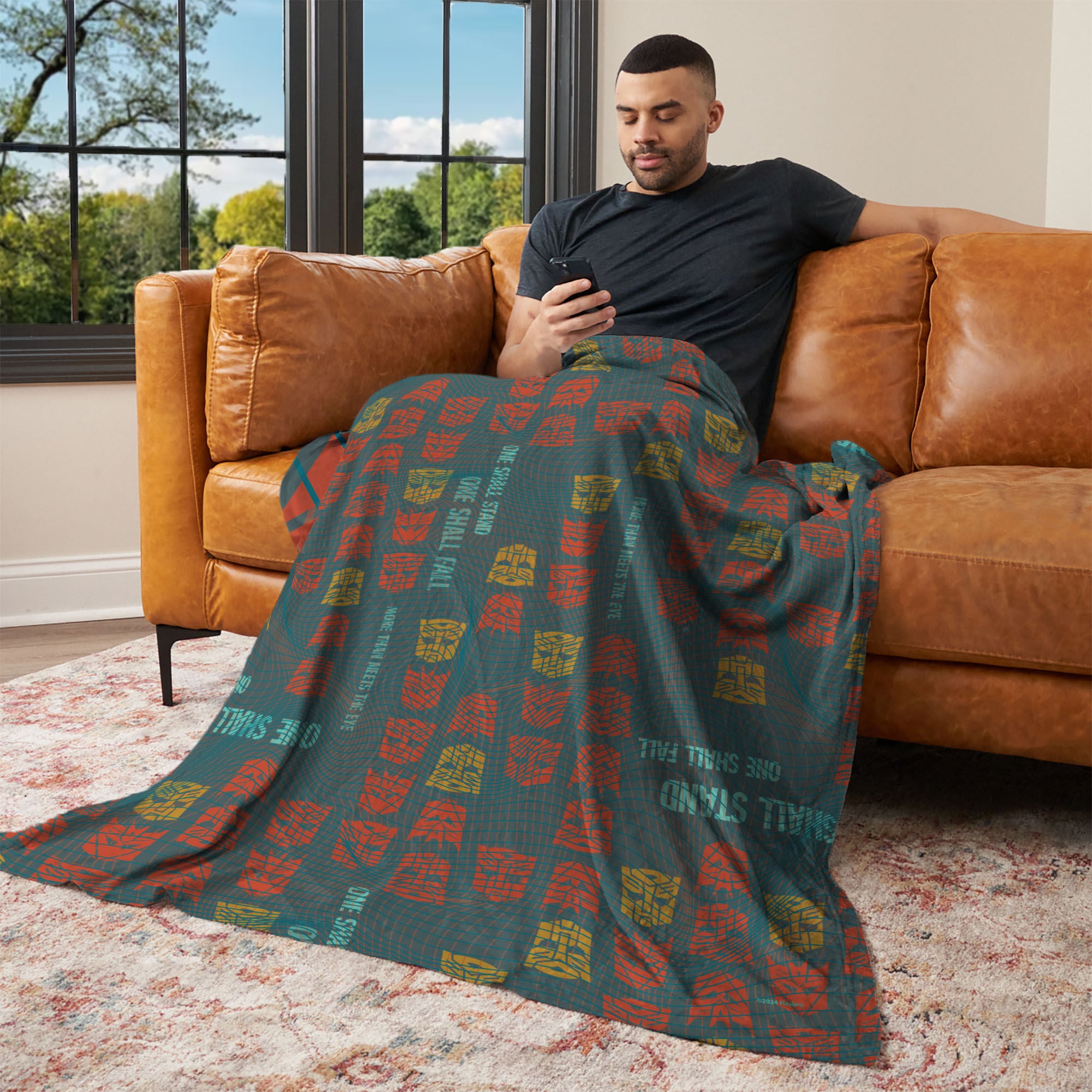 Hasbro Transformers One Shall Stand, One Shall Fall Silk Touch Throw Blanket 40X50 Inches, RED, alternate image number 2
