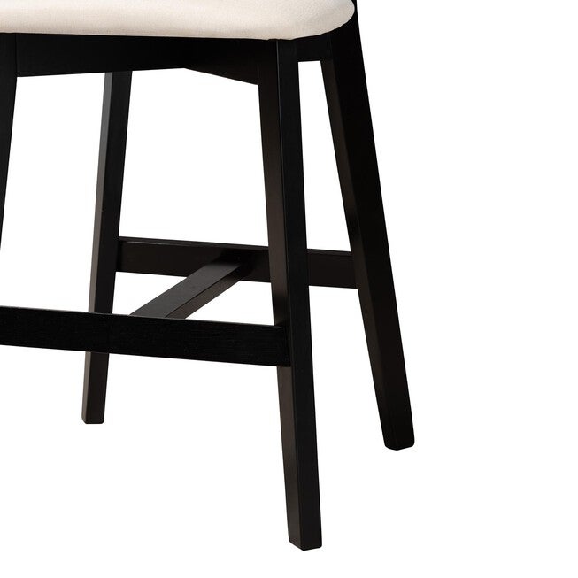 Dannell Mid-Century Modern Grey Fabric and Natural Oak Finished Wood 2-Piece Counter Stool Set, , alternate image number 24