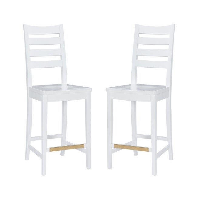 Flynn Counter Stool White Set of 2, , alternate image number 3