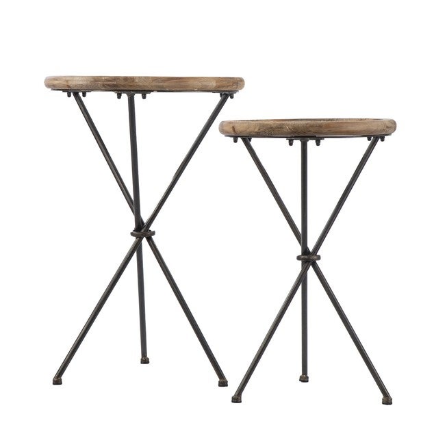 Crellon Glass-Top Accent Tables 2Pc Set, , on-hover image number 1
