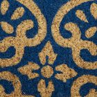 Blue Tunisia Scroll Doormat Floor Coverings, , alternate image number null