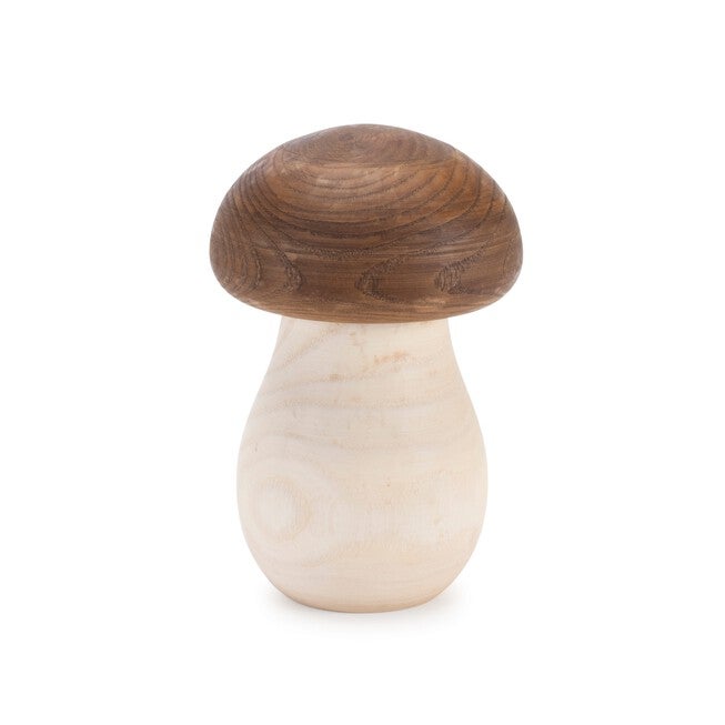 Wood Mushroom Box Decor (Set of 2), BROWN/BEIGE, alternate image number 2