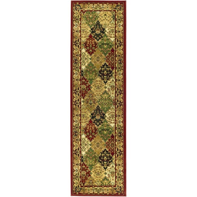 Lyndhurst 221 Multi / Red 2'-3 inches X 8' Runner Rug, MULTI RED, hi-res image number 0