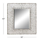 Silver Industrial Metal Wall Mirror, , alternate image number null