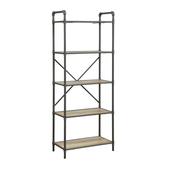 Bookshelf (5-Shelves), ANTIQUE OAK GRAY, hi-res image number null