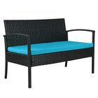 Saint Birch Savannah 4 Piece Rattan Sofa Seating Group With Cushions Seating, , alternate image number null