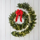 24" Pre-Lit Arrow Tip Wreath, , alternate image number null