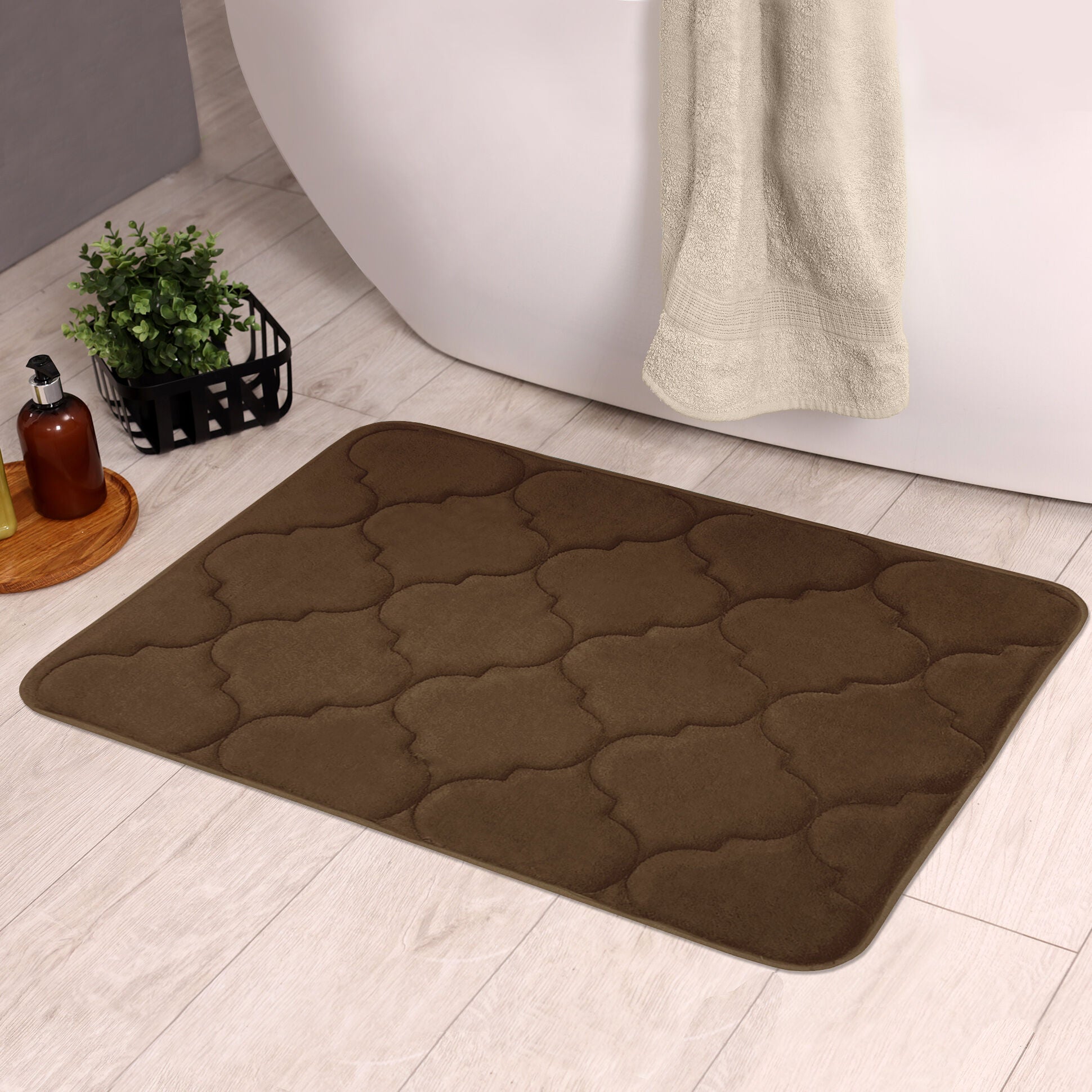 Madison 17x24 Memory Foam Mat, BROWN, alternate image number 2