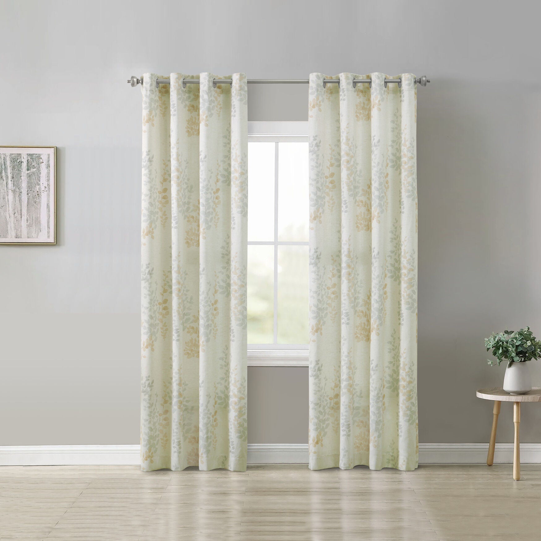 Lana Light Filtering Grommet Curtain Panel, IVORY, hi-res image number 0