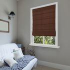 Cordless Light Filtering Fabric Roman Shades, CHOCOLATE, hi-res image number null