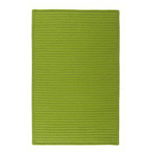 Affordable Simple Home Solid Rug, Bright Green | Brylane Home