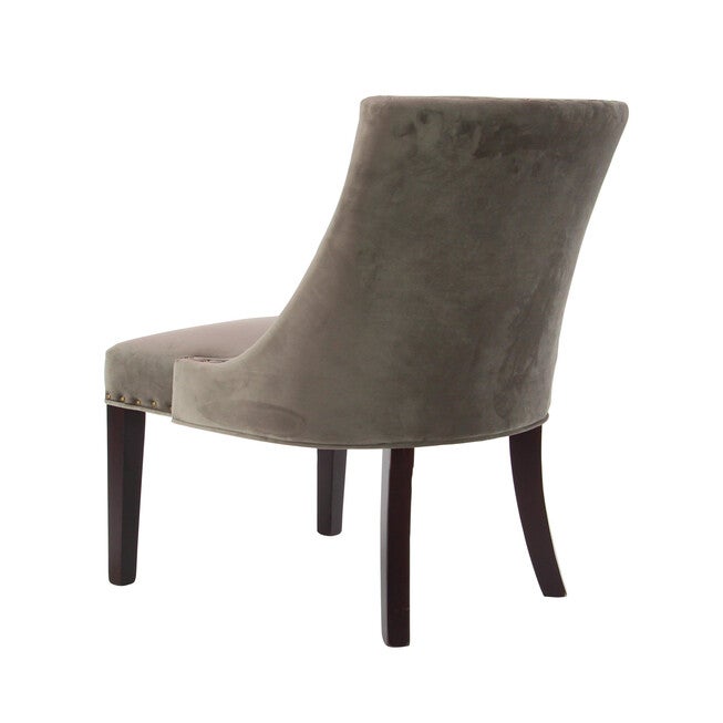 Brown Fabric And Wood Traditional Dining Chair, , on-hover image number 1