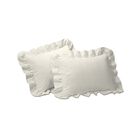 Fresh Ideas Ruffled 2-Pack Poplin Pillow Sham Set, , on-hover image number null
