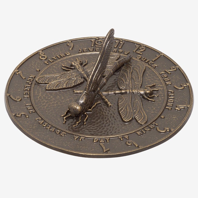 Dragonfly Sundial, FRENCH BRONZE, hi-res image number null