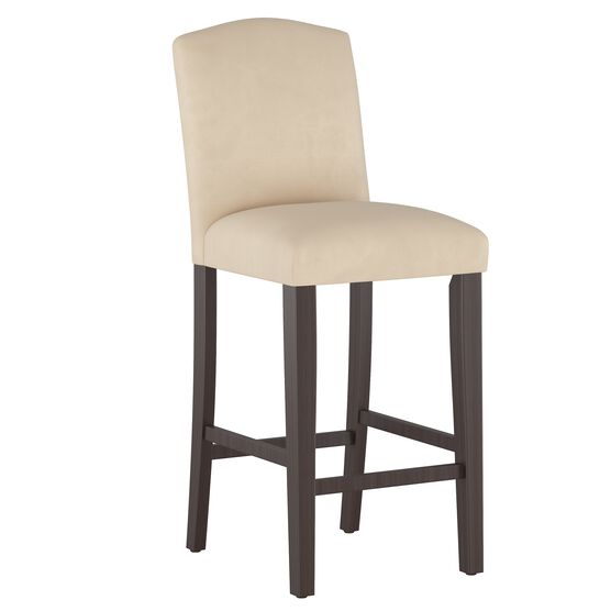 Velvet Camelback Barstool, VELVET PEARL, hi-res image number null