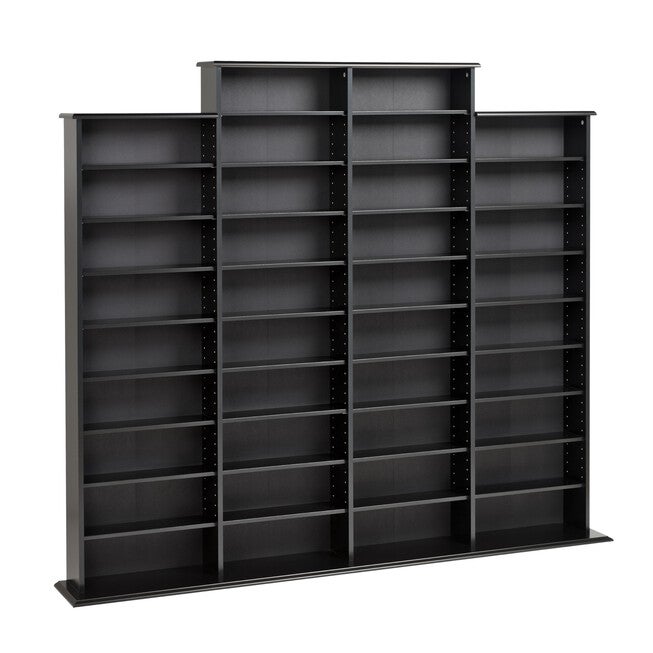 Quad Width Wall Storage, Black, , on-hover image number null