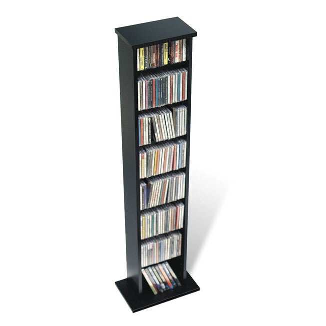 Slim Multimedia Storage Tower, BLACK, hi-res image number null