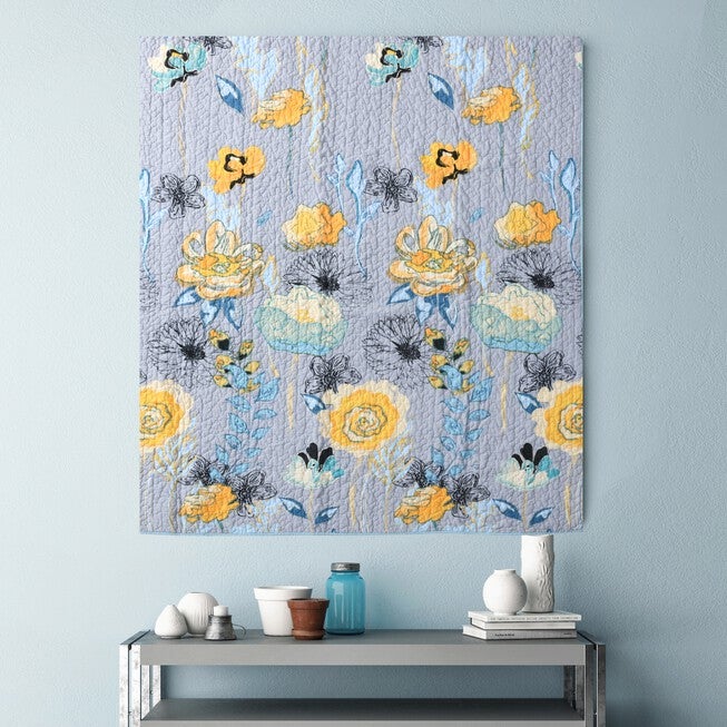 Watercolor Dream Quilted Throw Blanket, , alternate image number 3