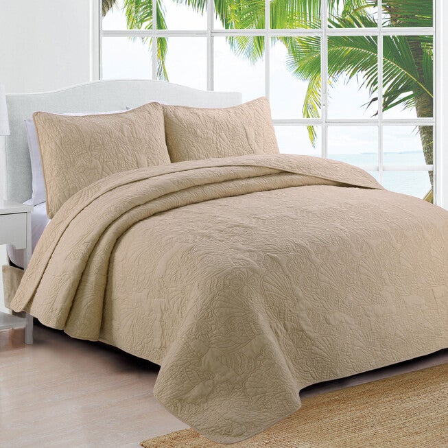 Laguna Quilt Set, TAUPE, hi-res image number null