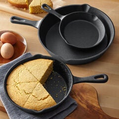 3-Pc. Cast Iron Skillet Set