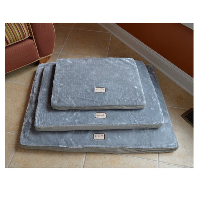 Memory Foam Orthopedic Dog Bed Mat, Sage Green/Grey, Large, , alternate image number null