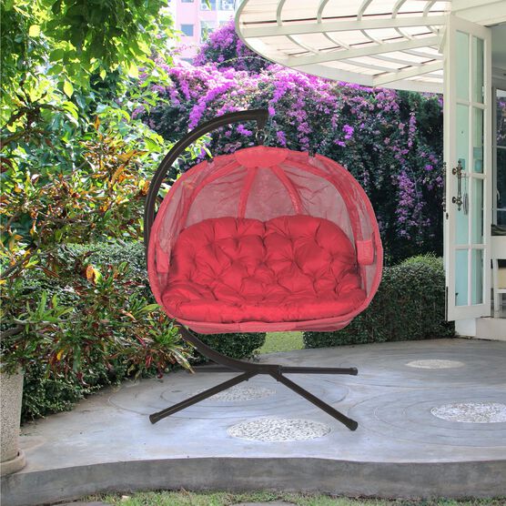 Hanging Pumpkin Patio Chair - Red, , alternate image number null